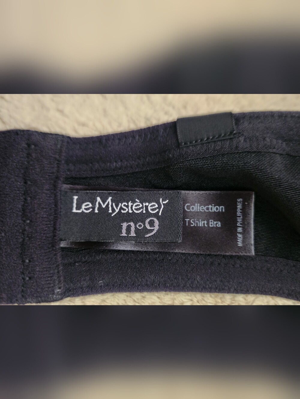 Le Mystere No 9 Envie Convertible T Shirt Bra 7959 Black Adjustable Straps 38E - Picture 3 of 6